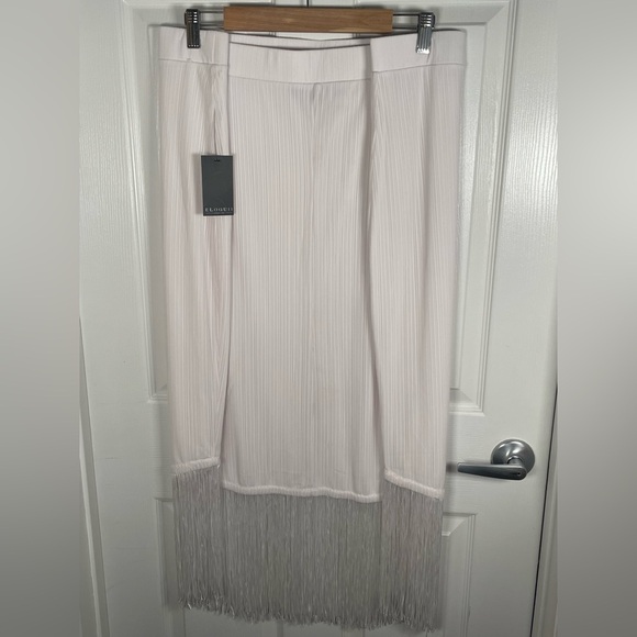 ELOQUII Fringe Skirt NWT Size 28 - Picture 11 of 12